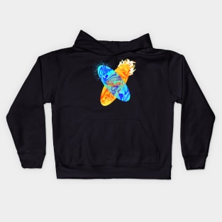 Hawaii Fire and Water Design Kids Hoodie